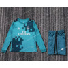 2017/2018 Retro Long Sleeve Real Madrid Third Away Football Shirt Kids Size