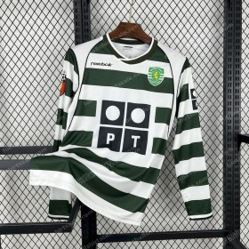 2001/2003 Retro Long Sleeve Sporting Lisbon Home Football Shirt