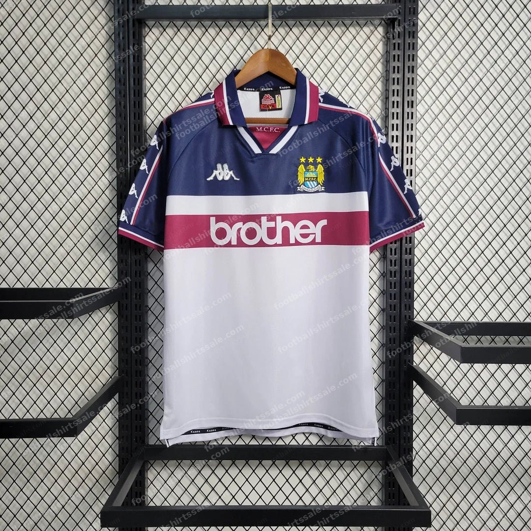 1997/1998 Retro Manchester City Away Football Shirt