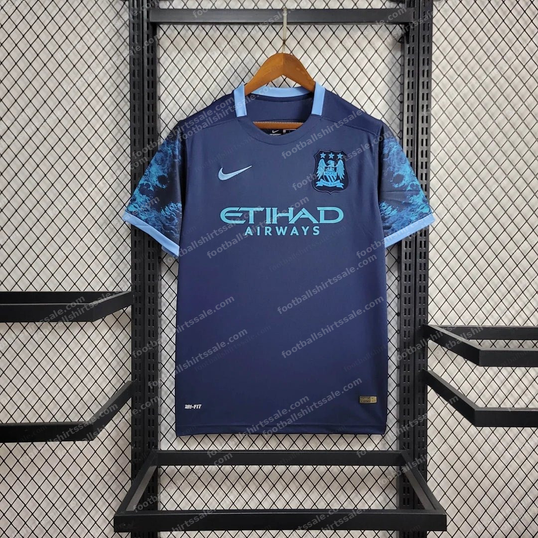 2015/2016 Retro Manchester City Away Football Shirt