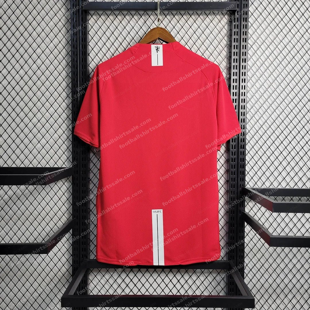 2007/2008 Retro Manchester United Home Champions League Edition Football Shirt - Detail 1