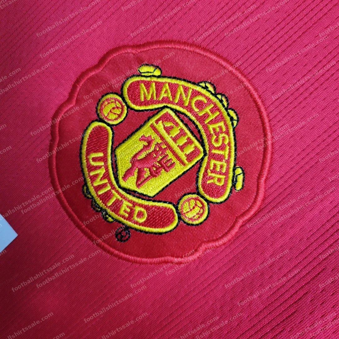 2007/2008 Retro Manchester United Home Champions League Edition Football Shirt - Detail 5