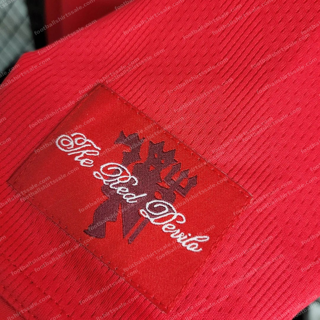 2007/2008 Retro Manchester United Home Champions League Edition Football Shirt - Detail 7