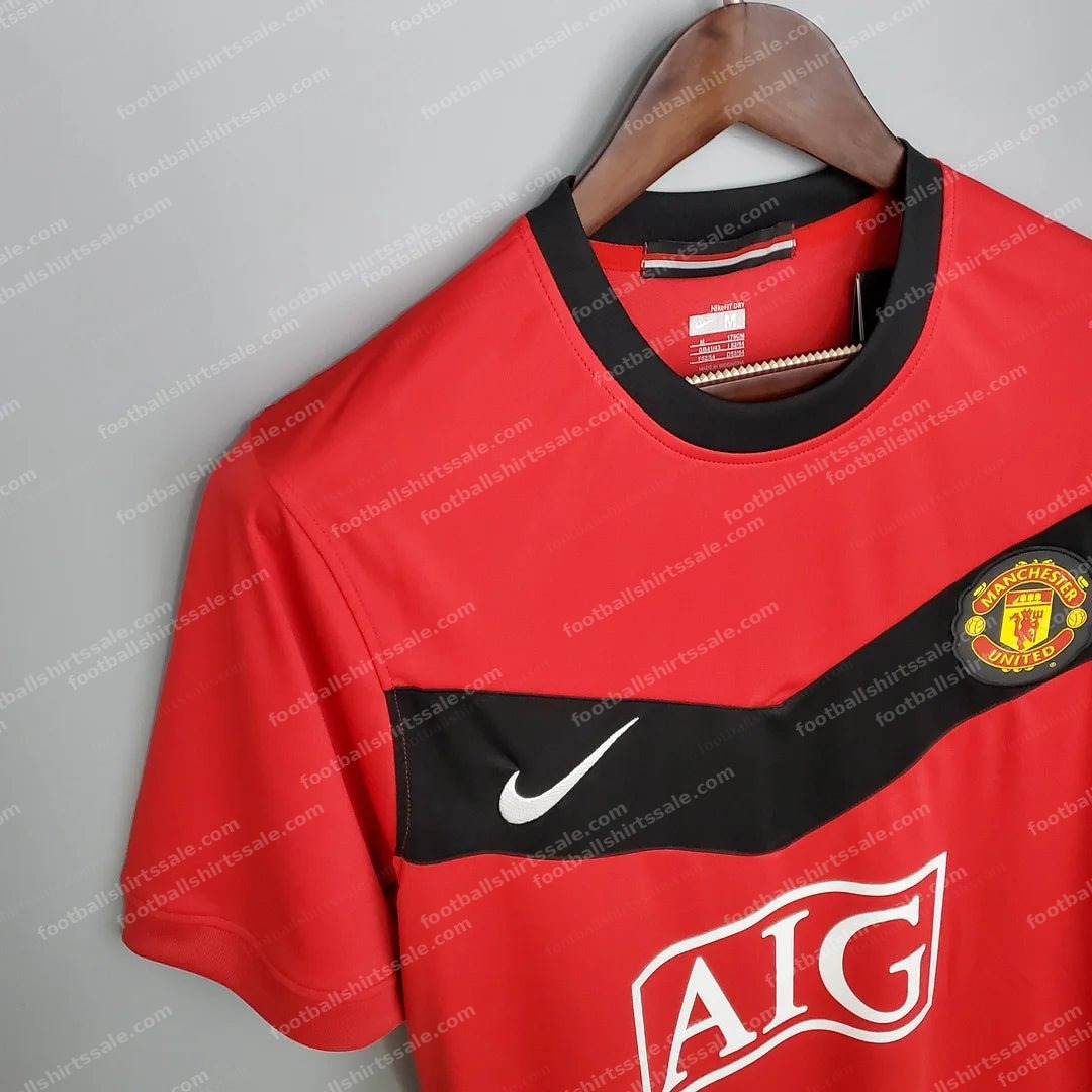 2009/2010 Retro Manchester United Home Football Shirt 1:1 Thai Quality - Detail 4