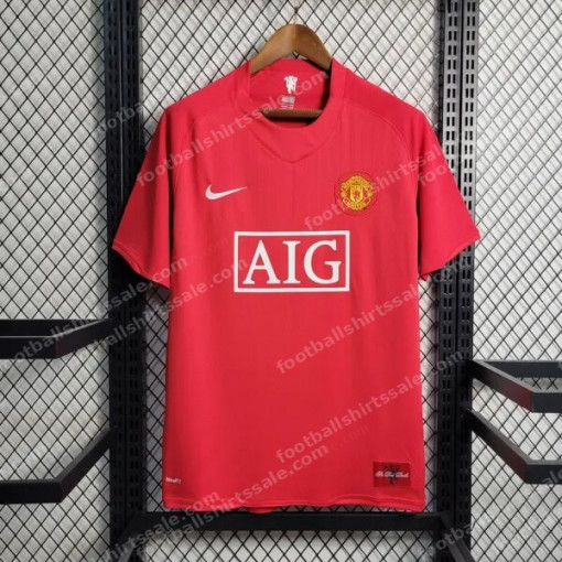 Retro Manchester United Home Shirt 07/08