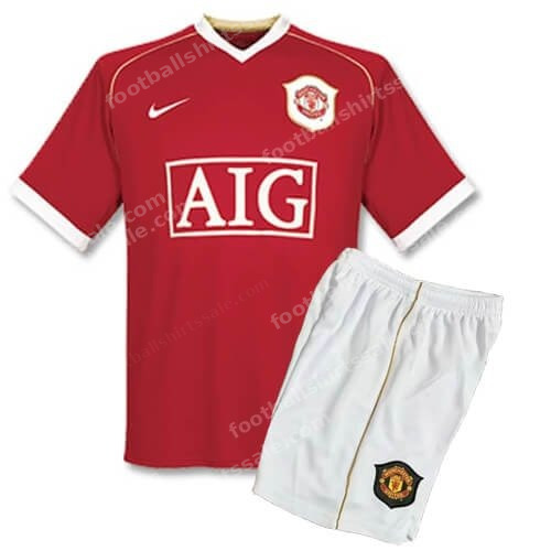 Retro Manchester United Home Kids Kit 06/07