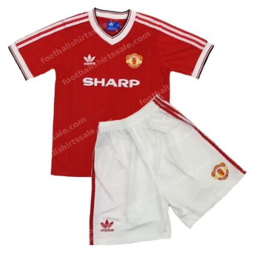 Retro Manchester United Home Kids Kit 84