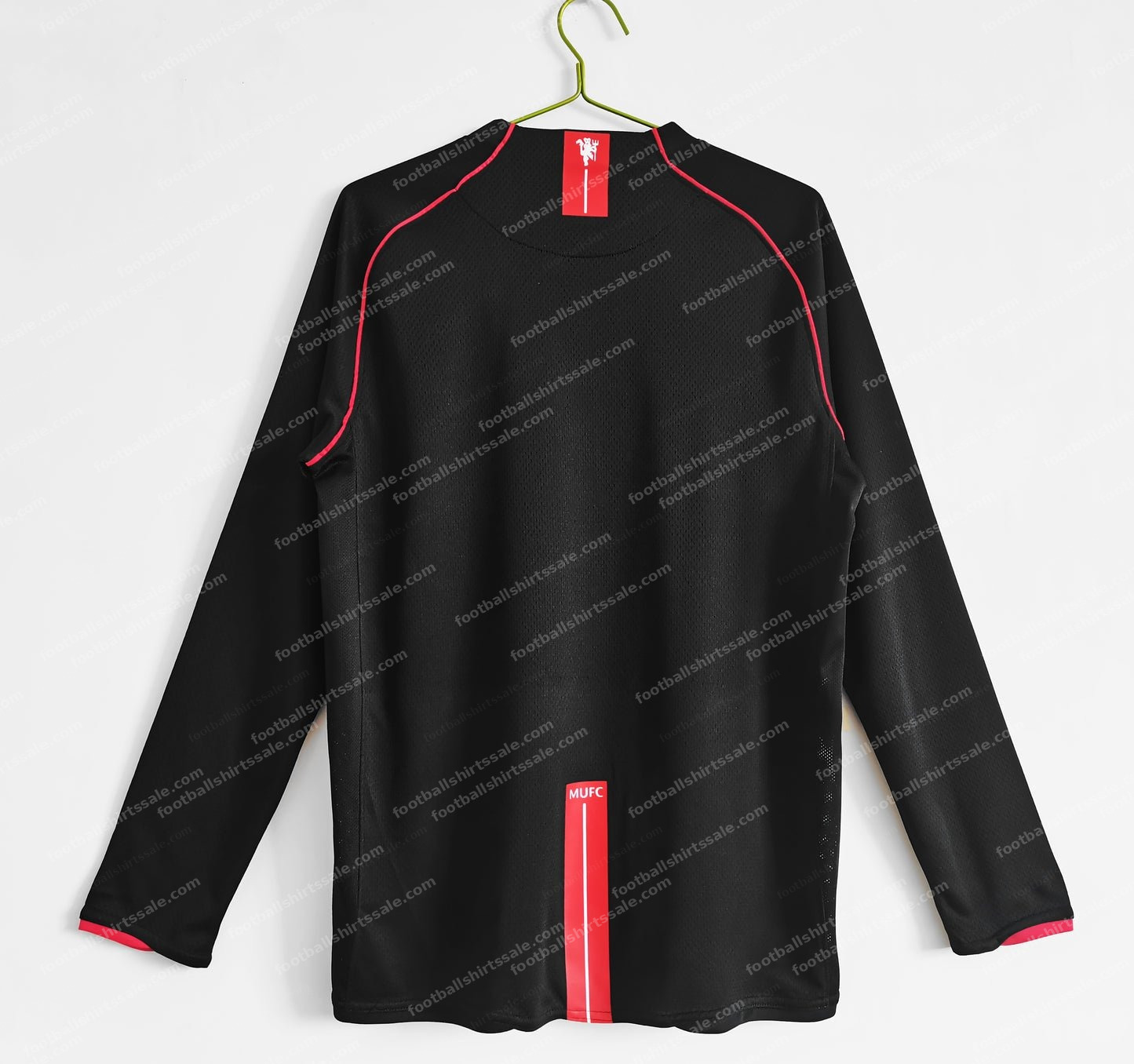 2007/2008 Retro Manchester United long Sleeve Soccer Jersey Third Away 1:1 Thai Quality - Detail 1