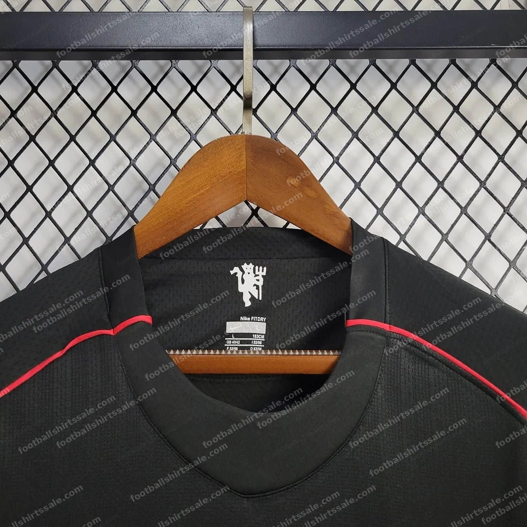 2007/2008 Retro Manchester United long Sleeve Soccer Jersey Third Away 1:1 Thai Quality - Detail 5