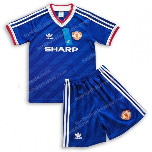 Retro Manchester United Third Kids Kit 86