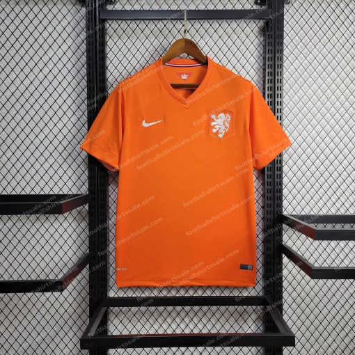 2014 Retro Netherlands Home Football Shirt