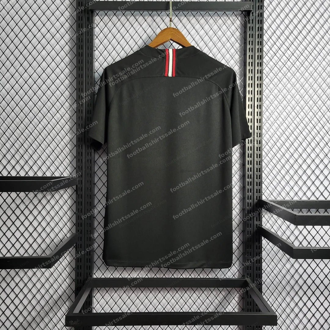 2018/2019 Retro Psg Paris Saint-Germain Black Soccer Jersey - Detail 1