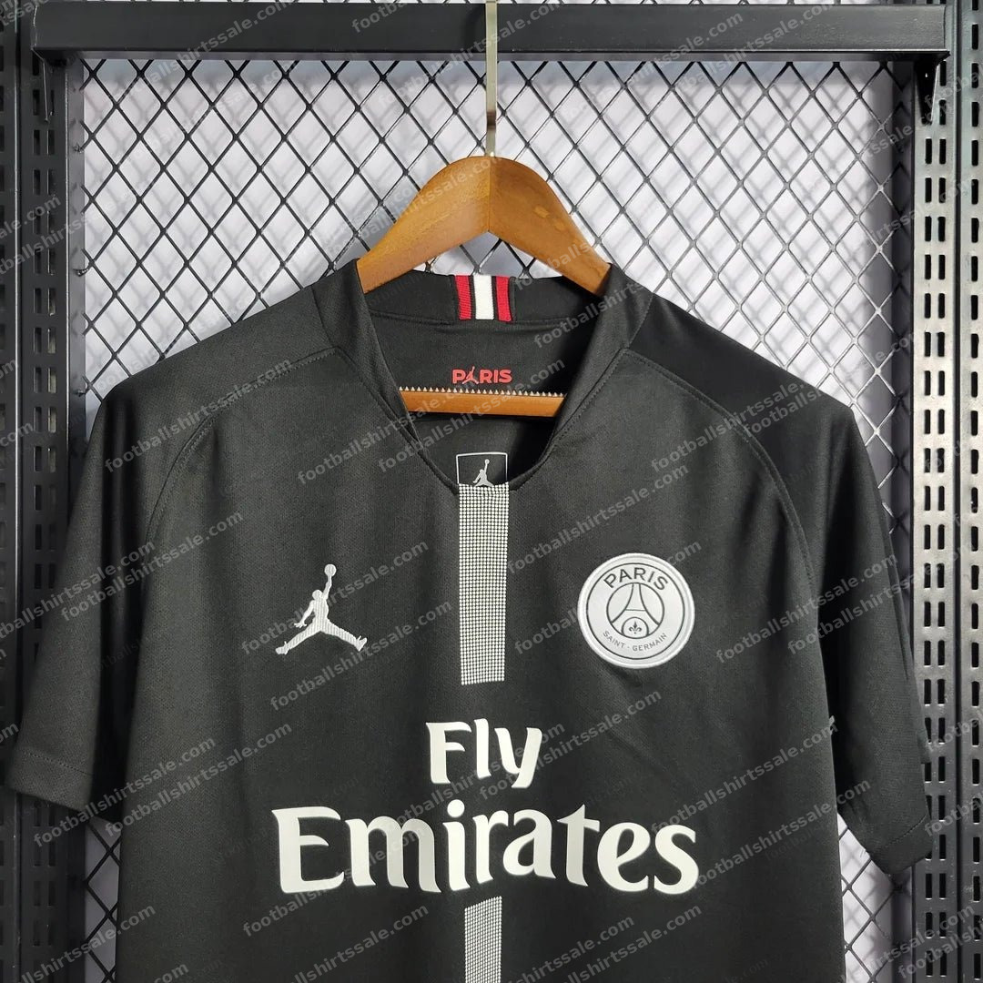 2018/2019 Retro Psg Paris Saint-Germain Black Soccer Jersey - Detail 3