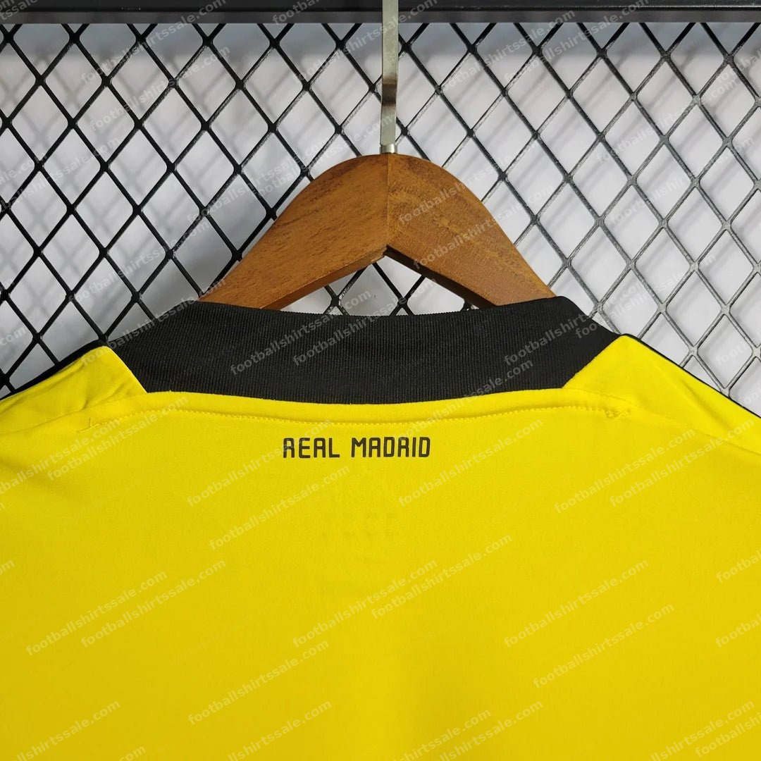 2011/2012 Retro Real Madrid Yellow Goalkeeper Football Shirt - Detail 3