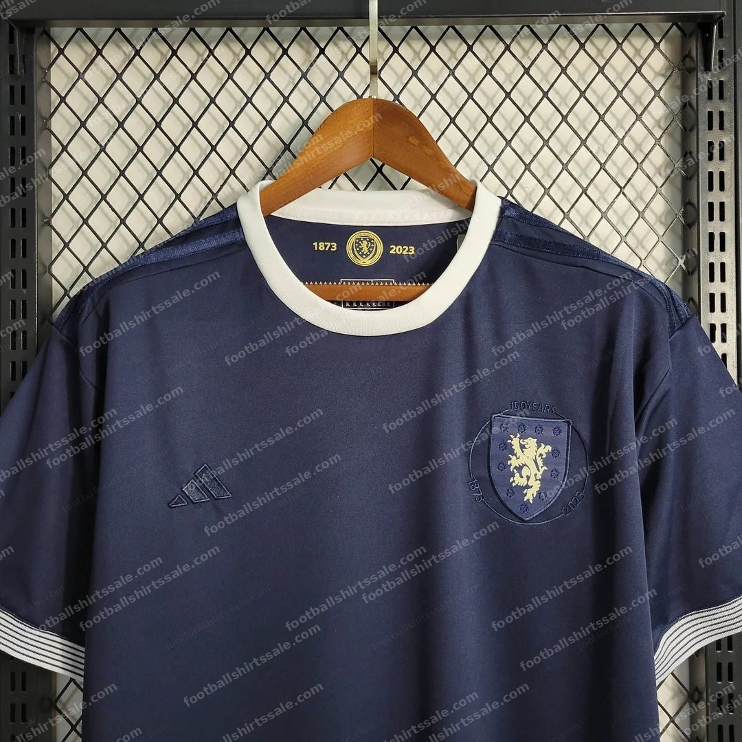 2023 Scotland 150th Anniversary Edition Navy Blue Football Shirt - Detail 3