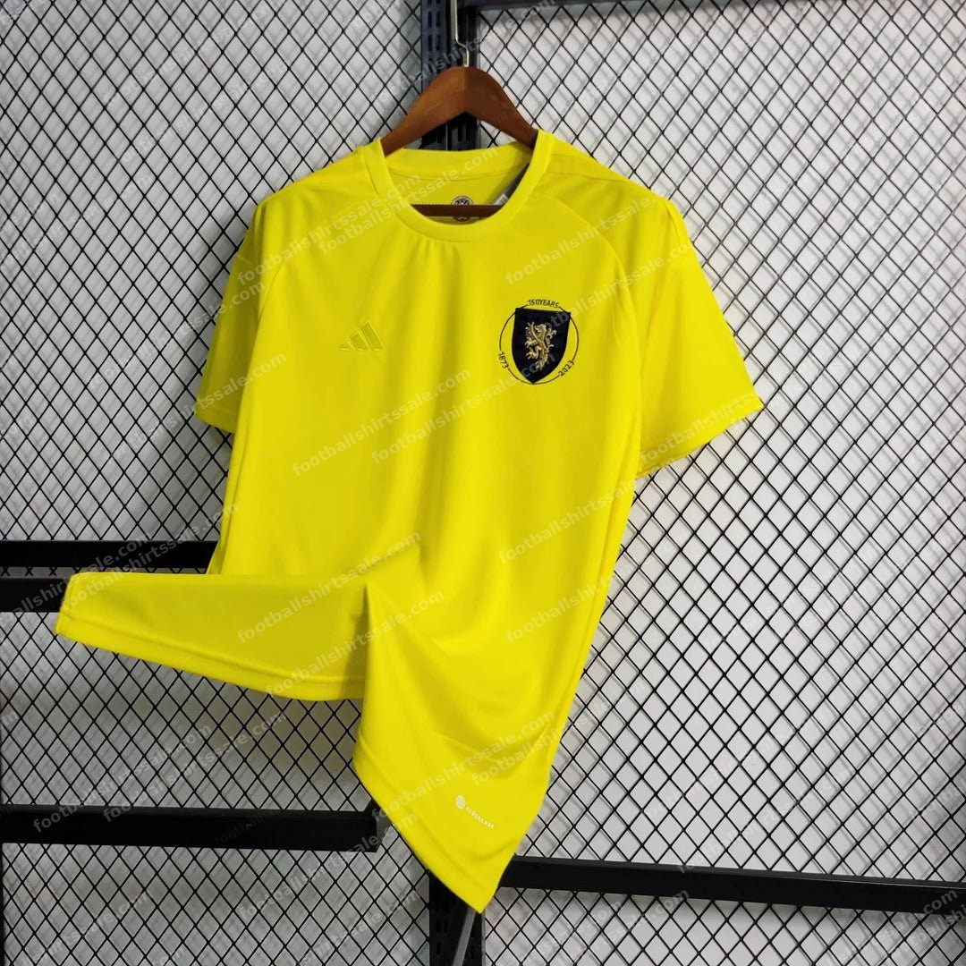 2023 Scotland Goalkeeper Yellow Football Shirt - Detail 2