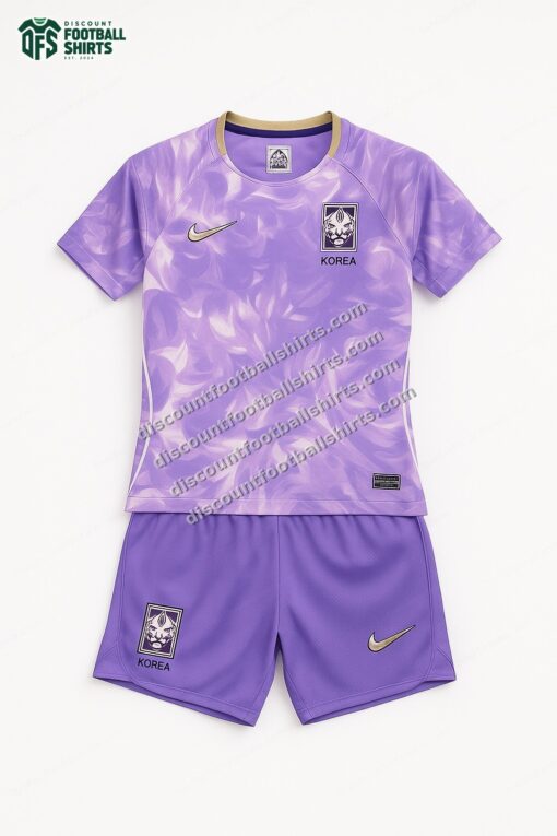 2026 South Korea Away World Cup Football Shirt Kids Size
