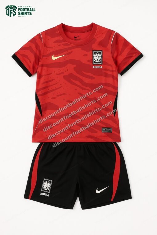 2026 South Korea Home World Cup Football Shirt Kids Size