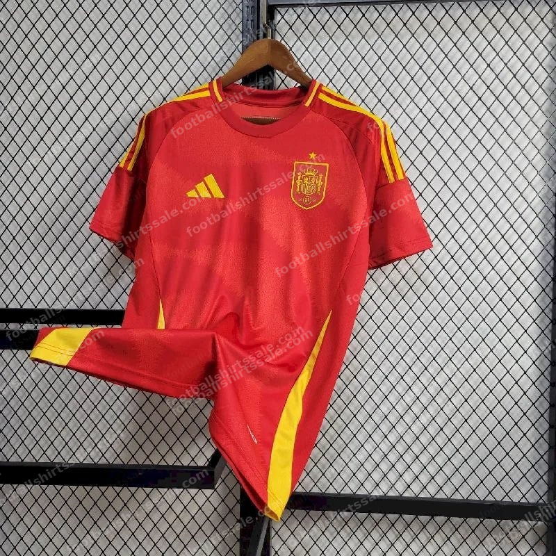 2024 Spain Home Football Shirt - Detail 2