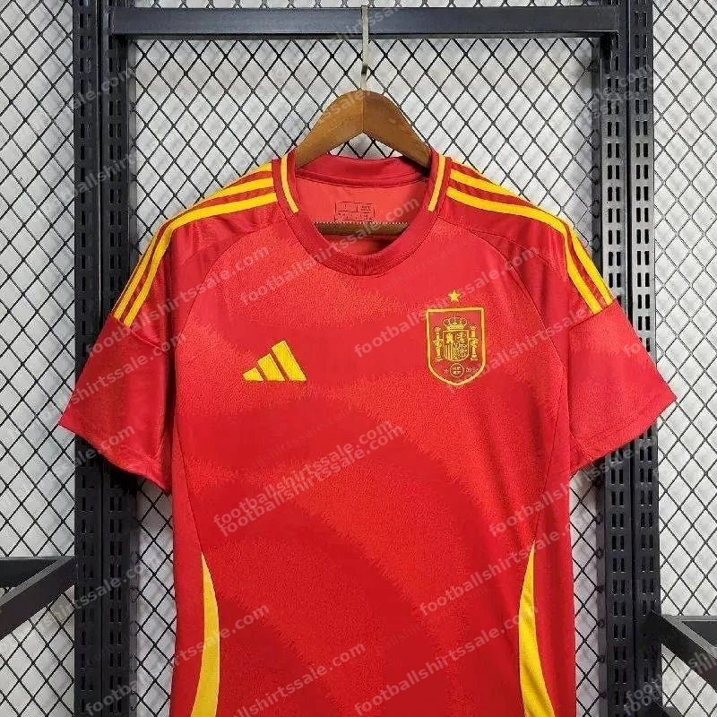 2024 Spain Home Football Shirt - Detail 3