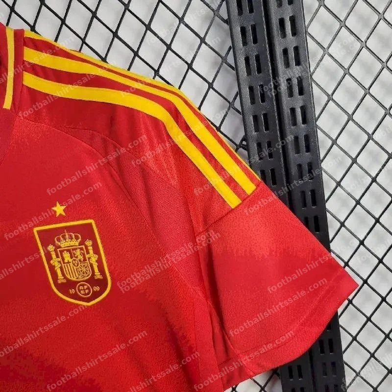 2024 Spain Home Football Shirt - Detail 6