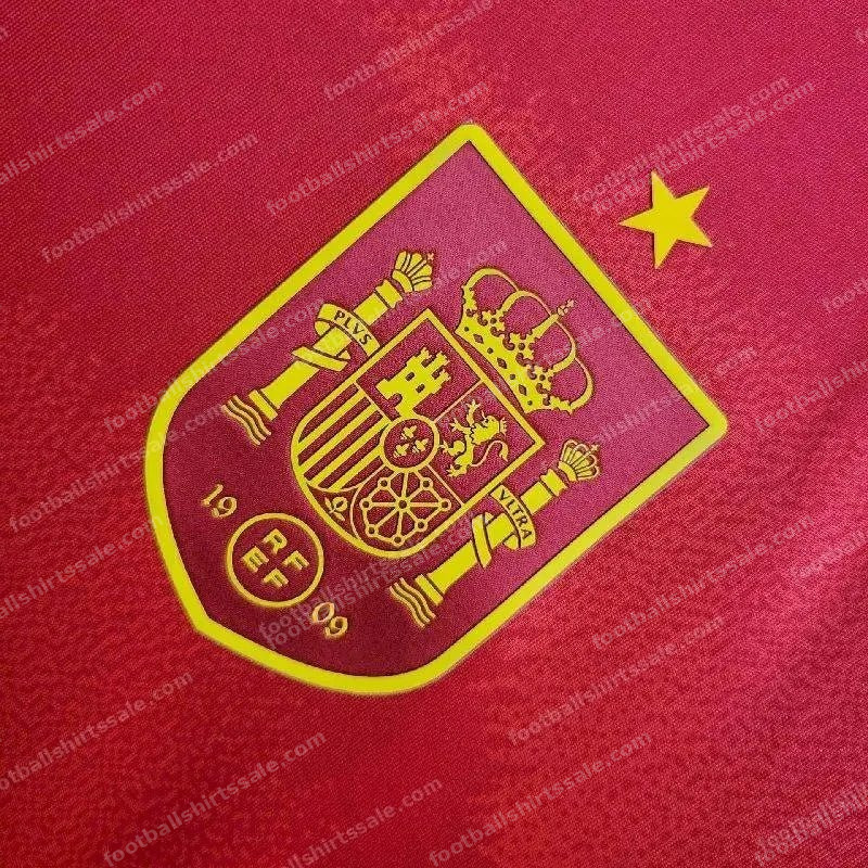 2024 Spain Home Football Shirt - Detail 9