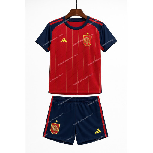 2026 Spain Home World Cup Football Shirt Kids Size