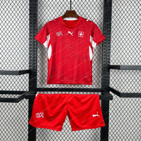 2026 Switzerland Home World Cup Football Jersey Kids Size