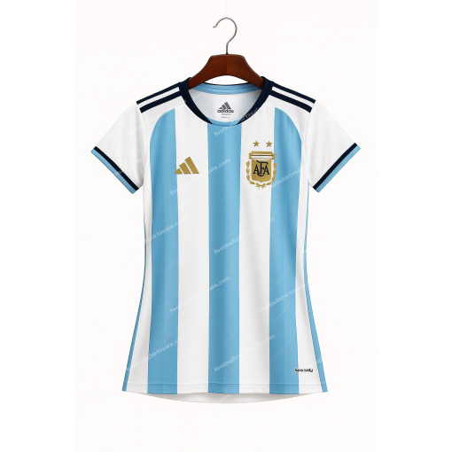 Womens 2026 Argentina Home World Cup Football Shirt