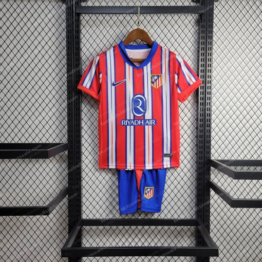 2024/2025 Atletico Madrid Home Football Shirt Kids Size