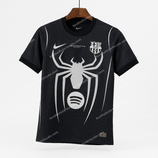 2026/2027 Barcelona X Spiderman Black Football Shirt