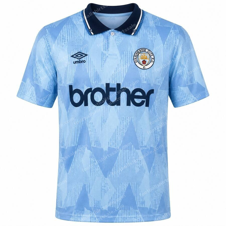 Retro Manchester City Home Shirt 89 90