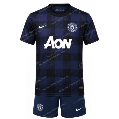 Retro Manchester United Away Kids Kit 13 14