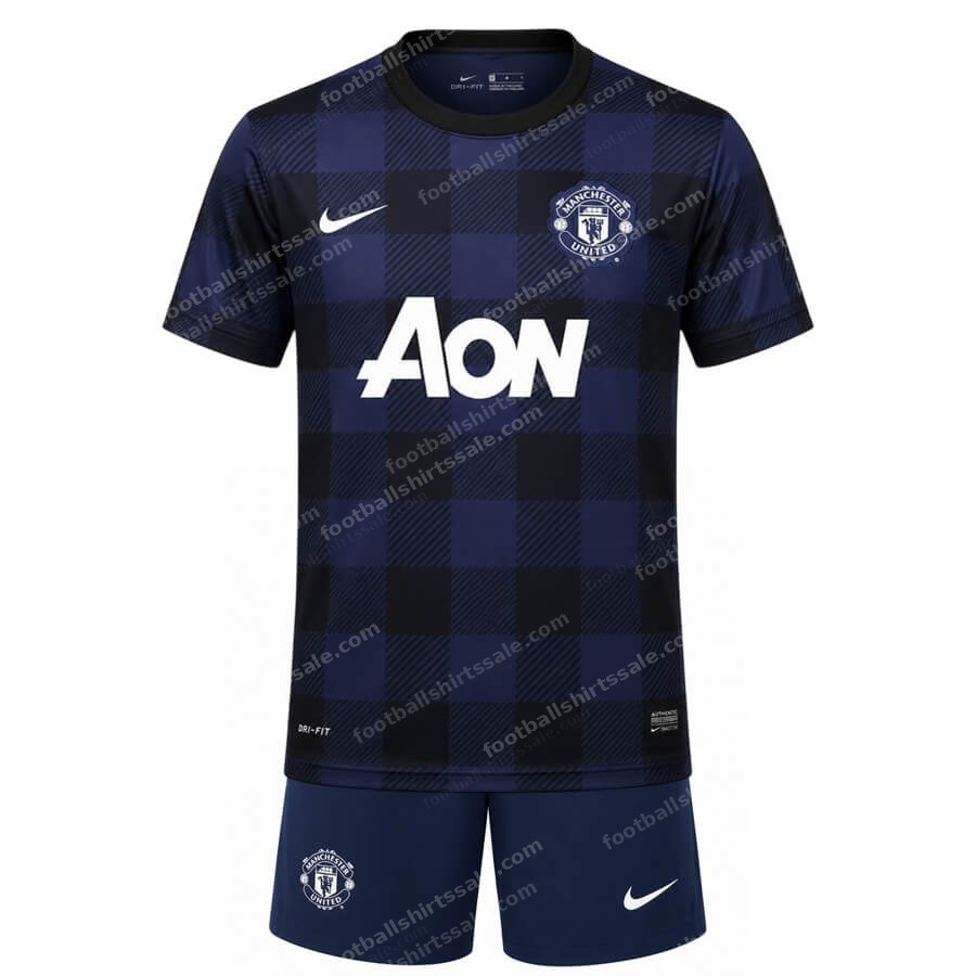 Retro Manchester United Away Kids Kit 13 14