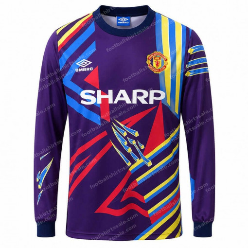 Retro Manchester United Goalkeeper Shirt 1992 Purple
