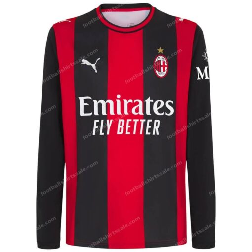 Ac Milan Home Long Sleeve Shirt
