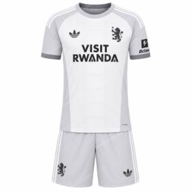 Aston Villa Goalkeeper Kids Football Kit Grey