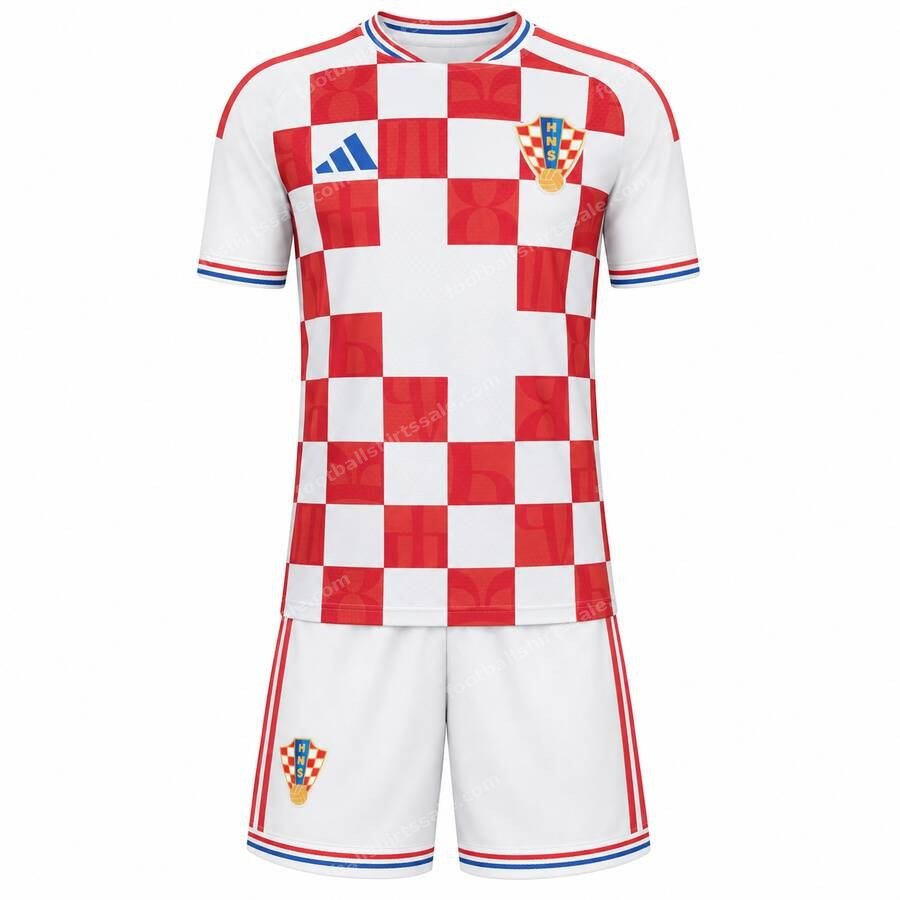 Croatia Home Kids Football Kit