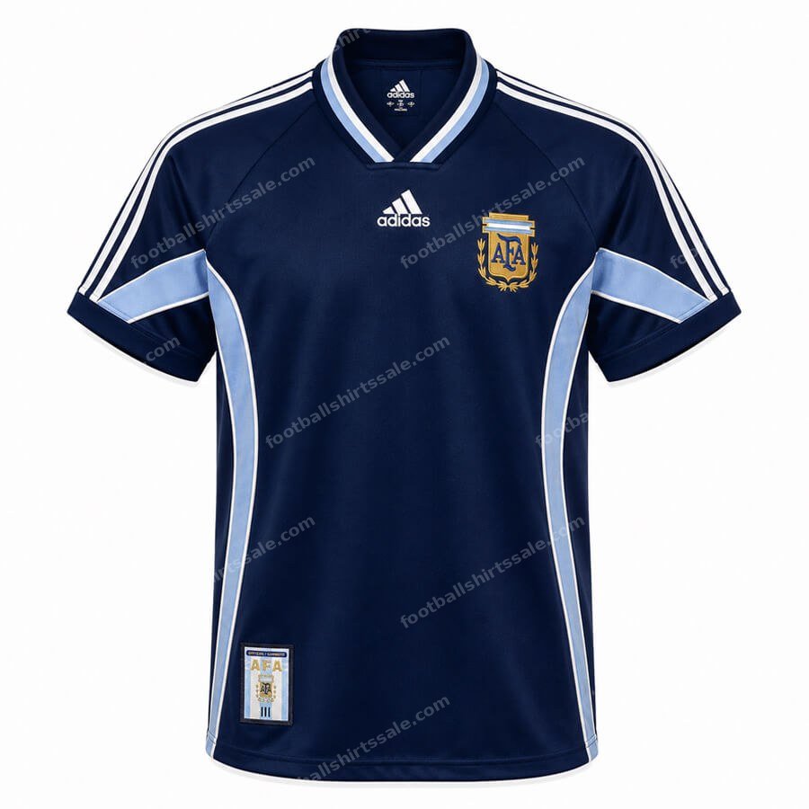 Retro Argentina Away Football Shirt 1998