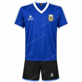 Retro Argentina Away Kids Football Kit 1986
