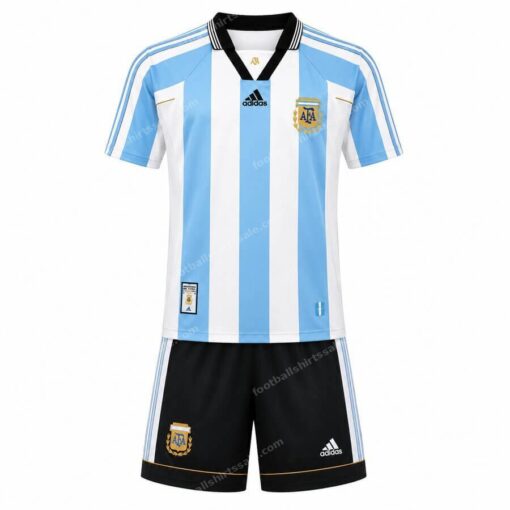 Retro Argentina Home Kids Football Kit 1998
