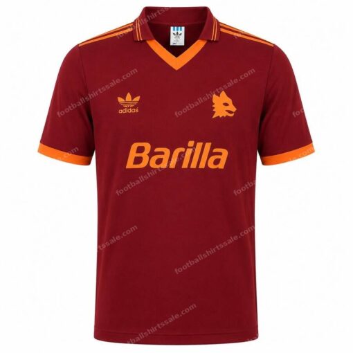 Retro As Roma Home Shirt 92 94