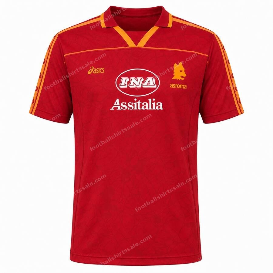 Retro As Roma Home Shirt 95 96
