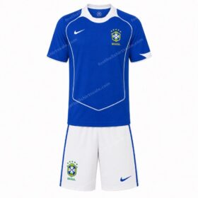 Retro Brazil Away Kids Kit 2004