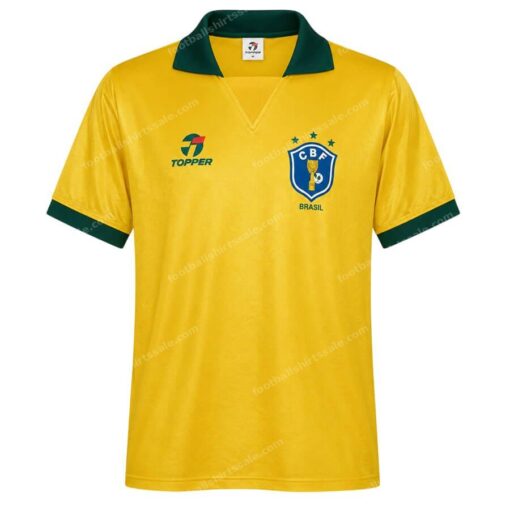 Retro Brazil Home Football Shirt 1988