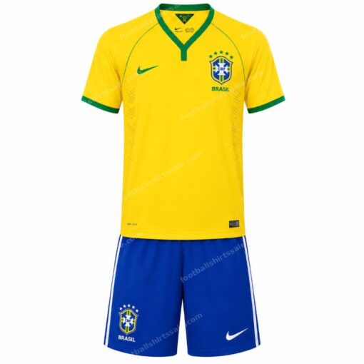 Retro Brazil Home Kids Kit 2014