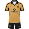 Retro Manchester United Away Centenary Kids Kit 01 02