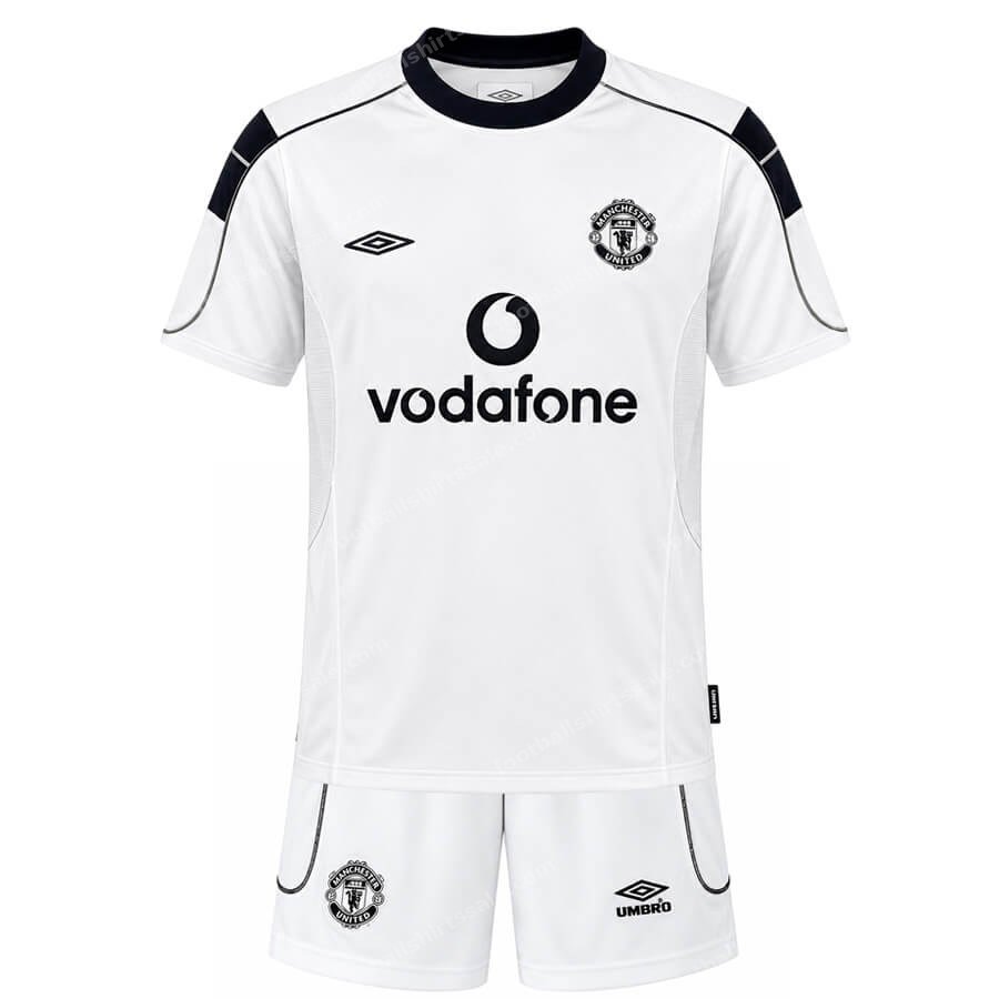 Retro Manchester United Away Kids Kit 00 01