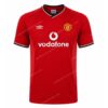 Retro Manchester United Home Football Shirt 00 02