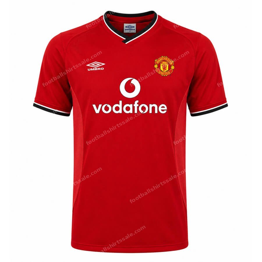 Retro Manchester United Home Football Shirt 00 02